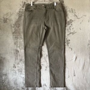 J Jill Women Jeans Size 12 Gray Slim Leg‎ Casual Cotton Blend